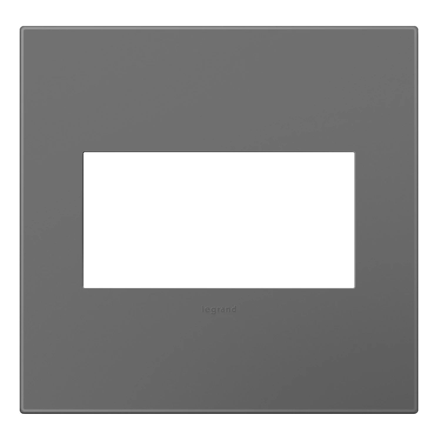 Adorne Magnesium 2 Gang Screwless Wall Plate, Model Awp2gmg4