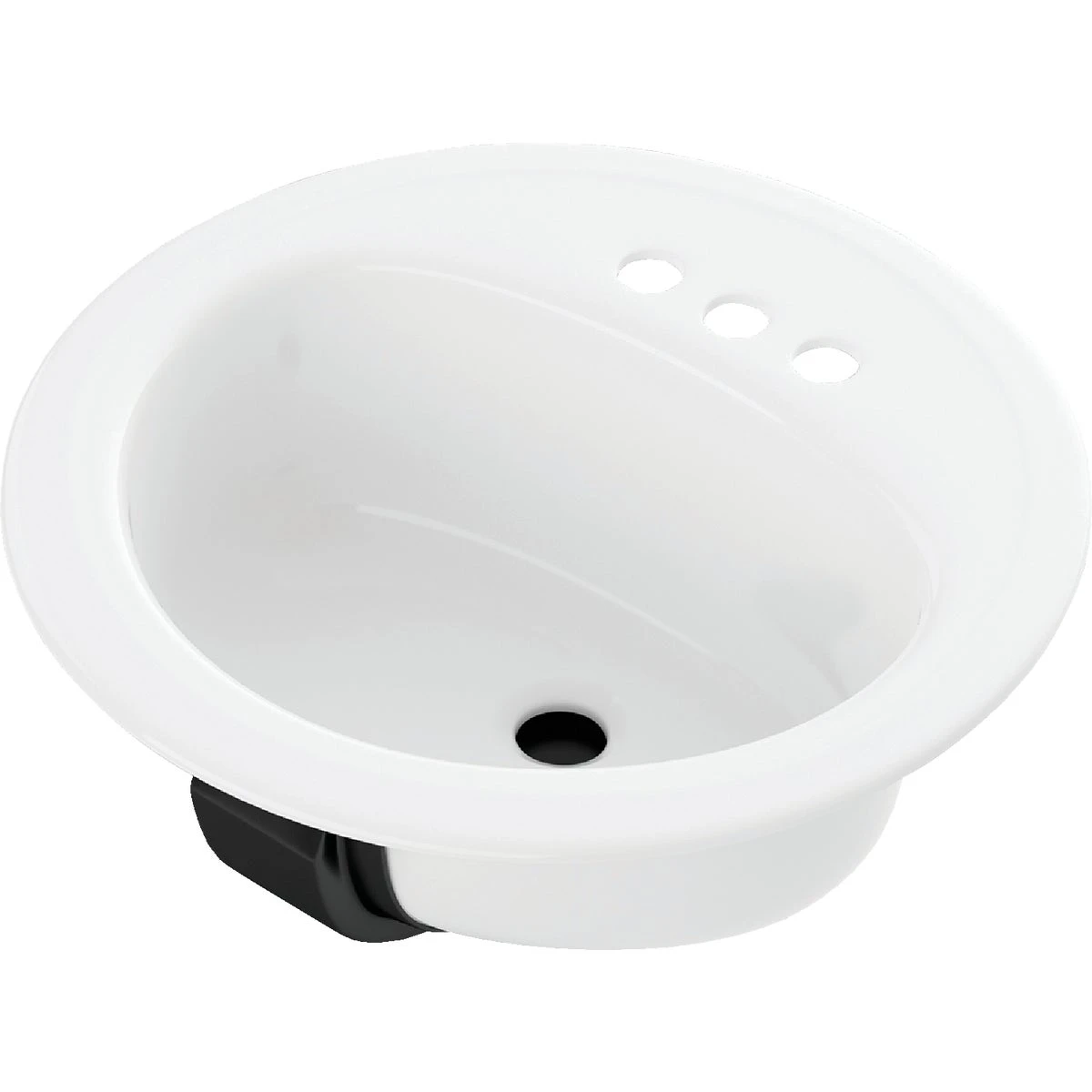 Azalea Oval Drop-in Bathroom Sink 20 X 17 X 6.5 In White Model 021-2445-00