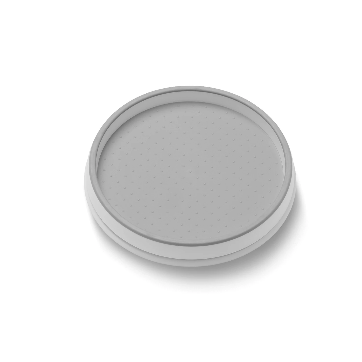 White 1.5 In. H X 10 In. D Plastic Turntable For Easy Organization