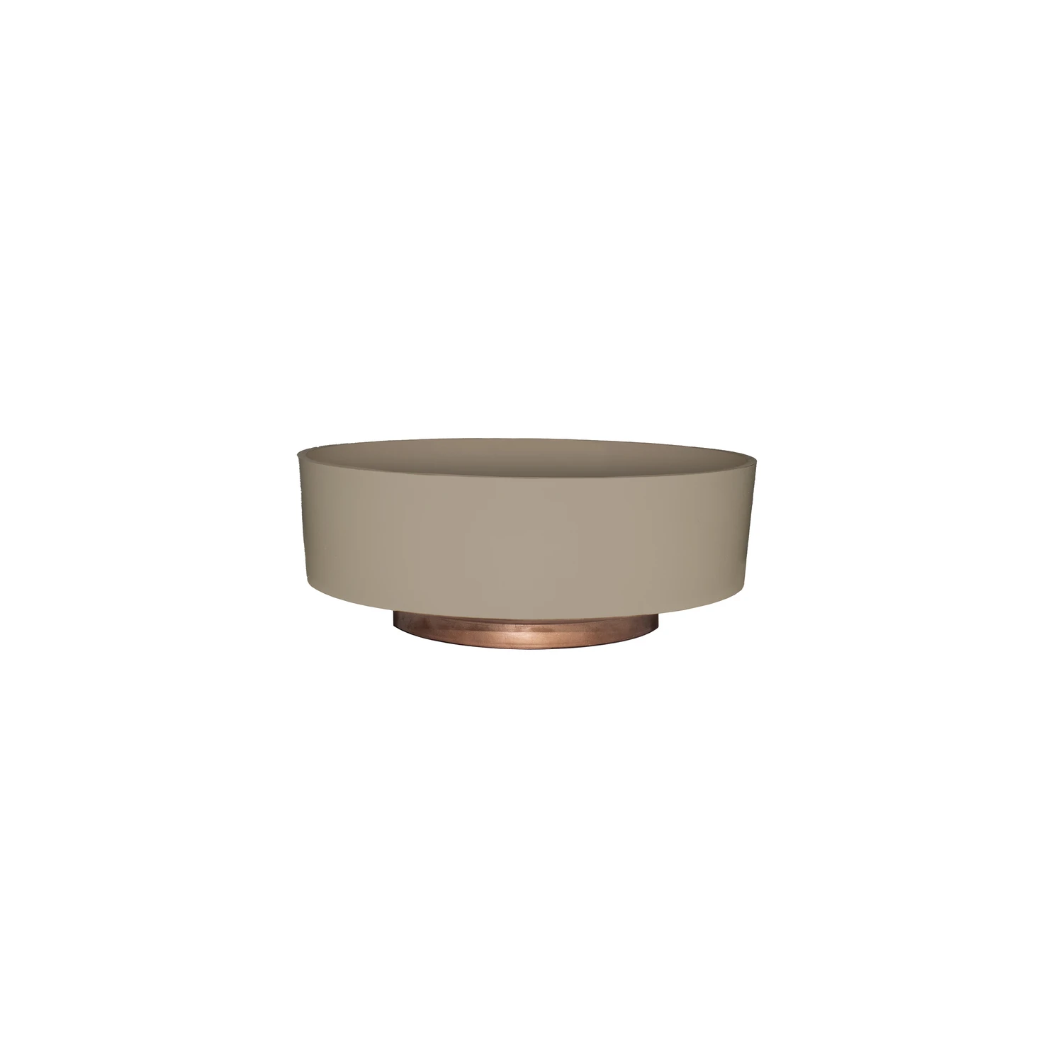Capri 6 Inch Plastic Bowl Planter For Succulents - Vanilla Bisque