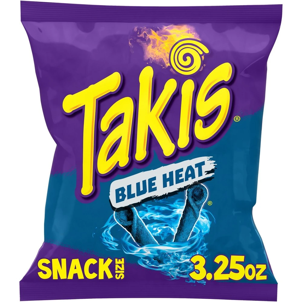 Blue Heat 3.25 Oz. Tortilla Chips - Intense Crunchy Flavor