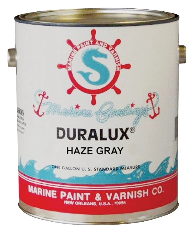 Gloss Marine Enamel, Haze Gray, 1 Gallon - Alkyd Resin For Boats & Structures