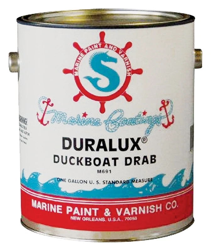 Flat Camouflage Marine Paint, Duckboat Drab, 1 Gallon, Alkyd Resin