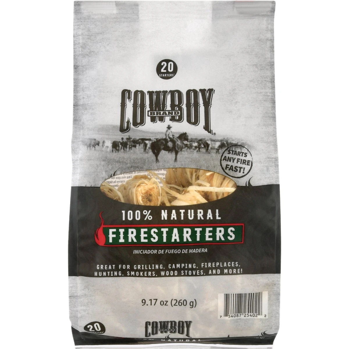 Natural Wood Wool Firestarters, 18-Ct.