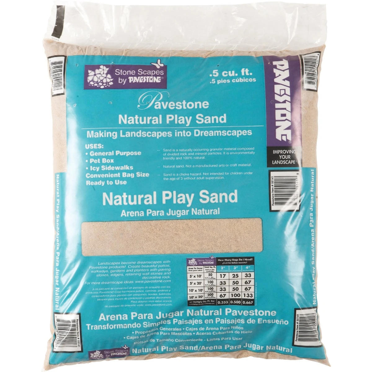 0.5 Cu. Ft. Natural Brown Play Sand For Sandboxes And Landscaping