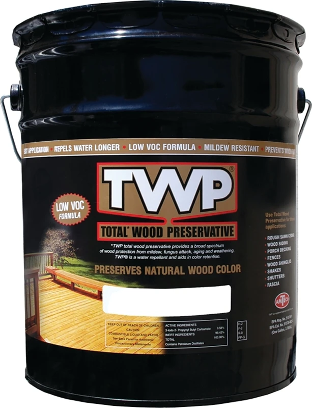 Redwood Exterior Wood Stain, 5 Gallons, Low Voc, Model Twp-1502-5