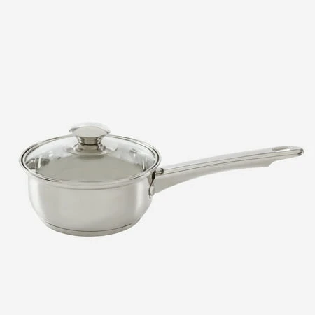 Pure Intentions Stainless Steel 1 Quart Saucepan with Glass Lid