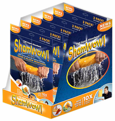 Super Absorbent Cleaning Shammy, 20 x 27 In. 2-Pk.,As Seen on TV