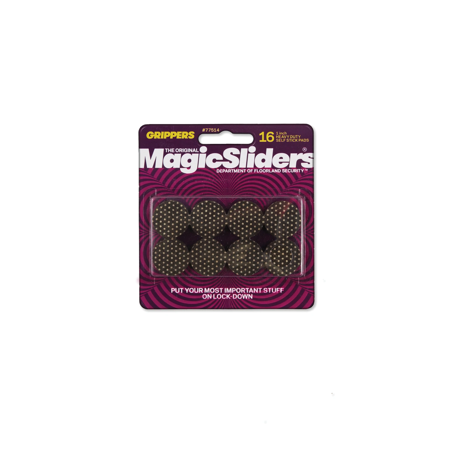 Gripper Pad, Self-Stick, 1-In., 16-Pk.