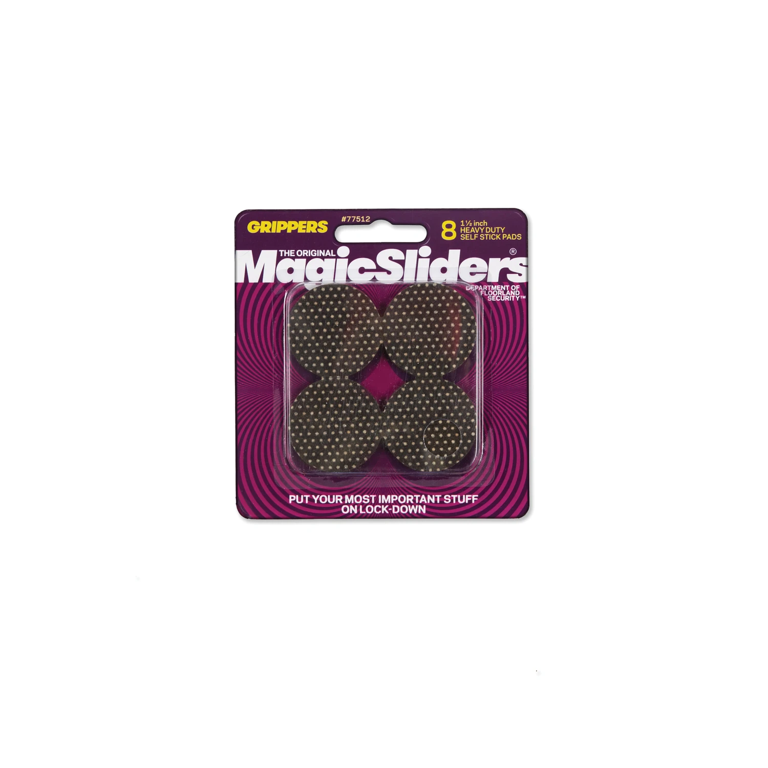 Gripper Pad, Self-Stick, 1.5-In., 8-Pk.
