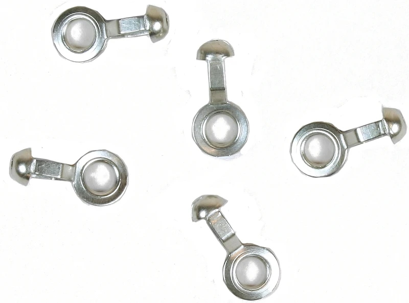 Beaded Lamp Chain Coupling, Nickel-Plated, #10, 5-Pk.