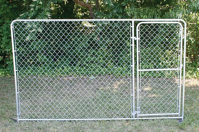 Silver Series 10 Ft. W. X 6 Ft. H. Steel Kennel Panel With Door