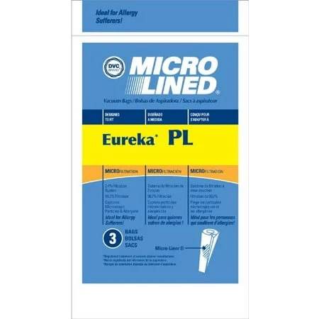 Eureka Vacuum Bag, Micro Allergen, PI, 3-Pk.