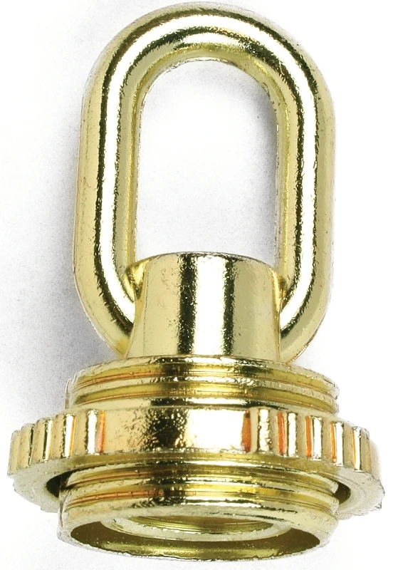 Screw Collar Loop, Brass Finish, 1/4-inch Ip For Canopies