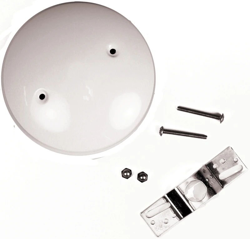 Ceiling Blank Up Kit White 5 Inch with 2 and 3 Quarter Inch Hole Spacing
