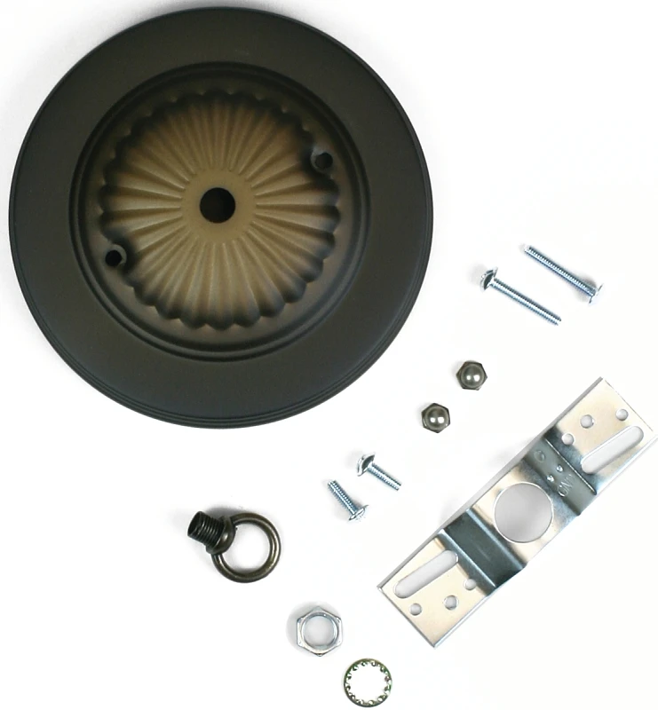 Traditional Canopy Kit with 7/16-Inch Center Hole, Oil-Rubbed Bronze Finish, 5-Inch Diameter