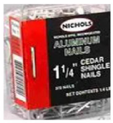 1-1/4-Inch Aluminum Cedar Shingle Nails, 400-Pack