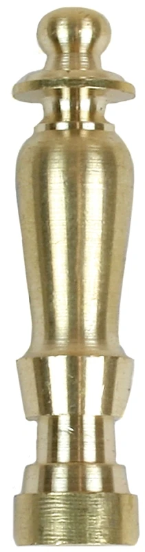 2-inch Solid Brass Finial With 1/4-27 Thread For Lamps
