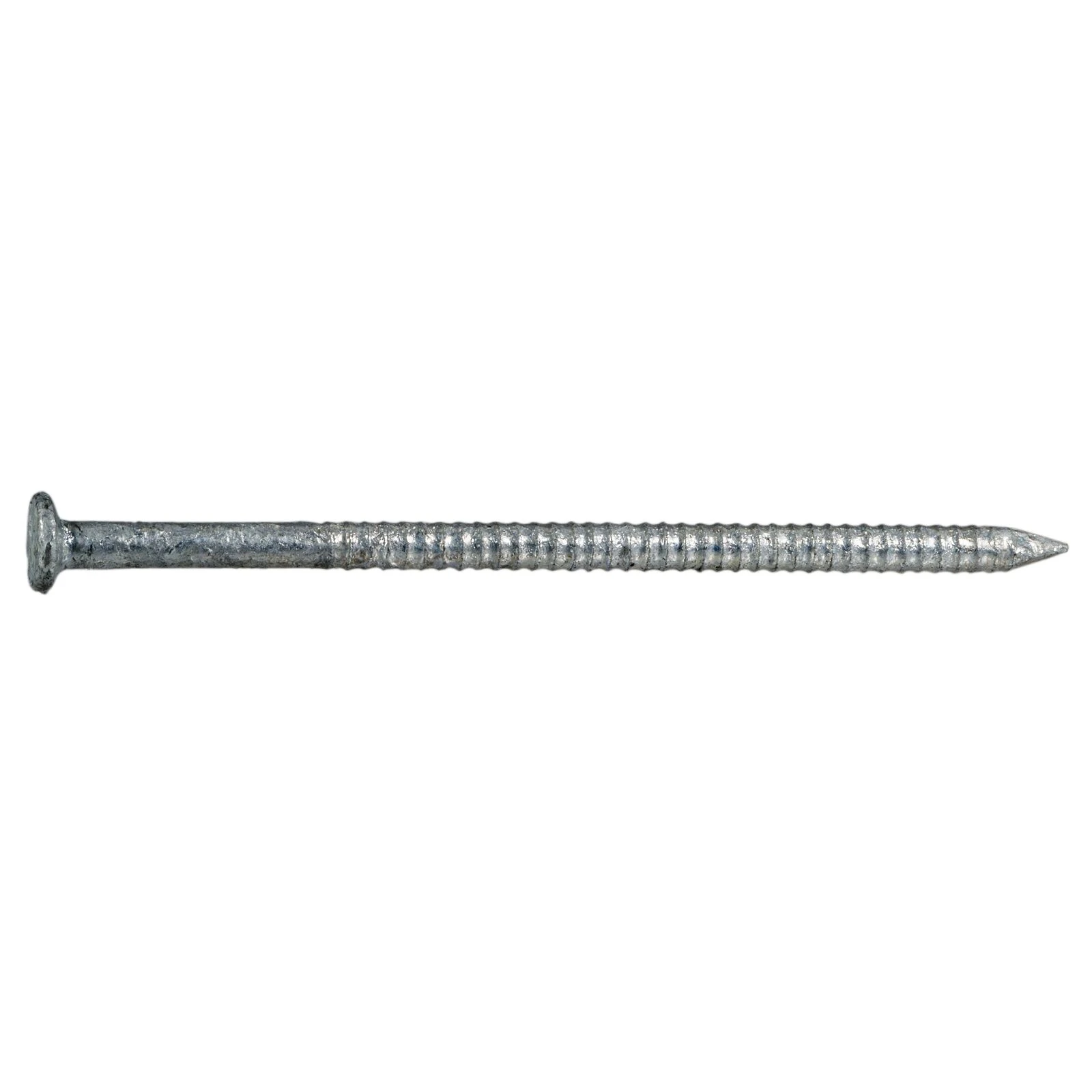 16d 3-1/2" Hot Dip Galvanized Ring Deck Checkered Flat Head Nails (75 pcs.)