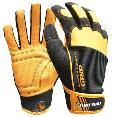 Men's Large Work Gloves With Textured Palm And Touchscreen Capability