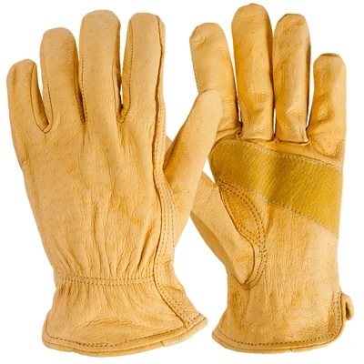 Premium Cowhide Leather Work Gloves For Men, Extra Large, Model 9324-26
