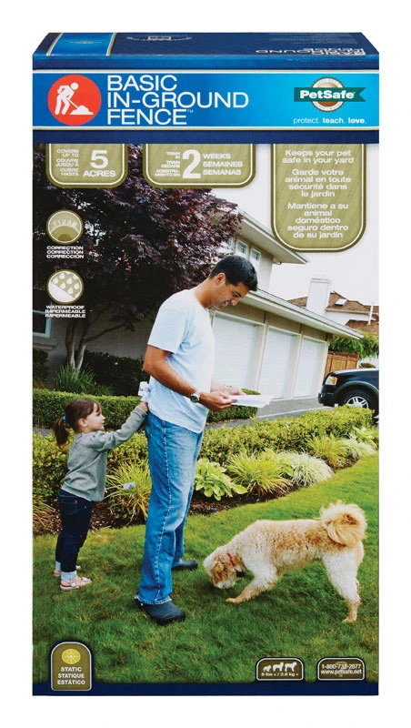 5 Acre In-ground Fence Radio Boundary Kit With Rechargeable Receiver