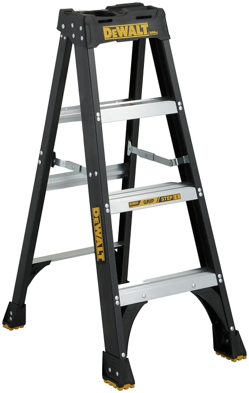 4-ft. Fiberglass Step Ladder, 300-lb. Capacity, Type Ia With Mega Top