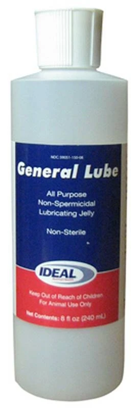 OB Cattle Lubricant, 8 Ounce Bottle for Livestock Health and Comfort