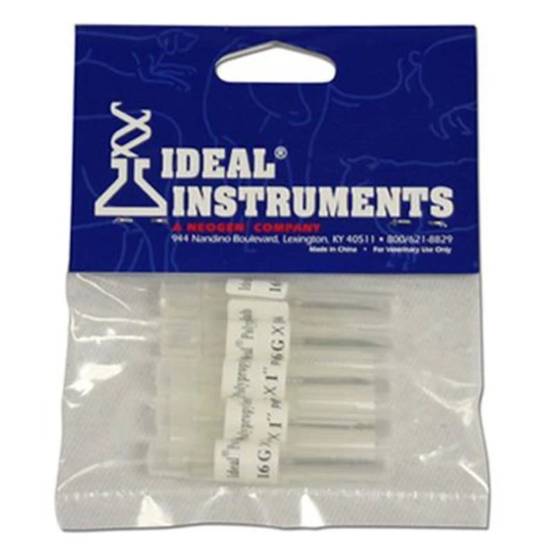 Livestock Injection Needles, Disposable, 1 In. Poly Hub, 16-Ga., 5-Pk.