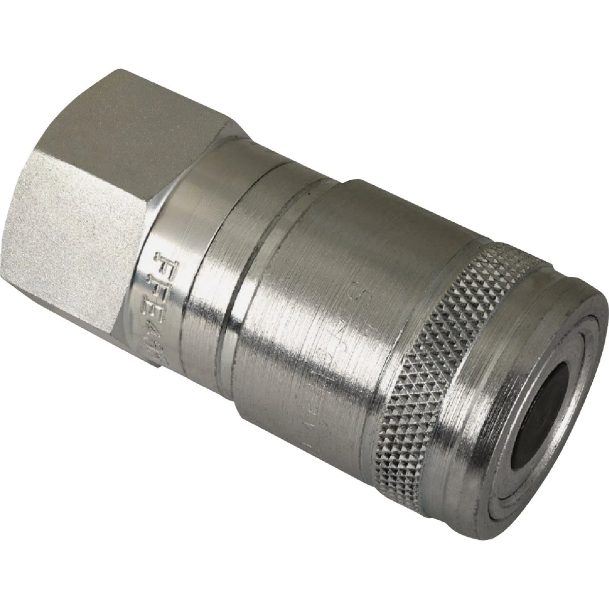 1/2 In. Fnpt Flat Face Body Coupling, 3/8 In. Body, 4000 Psi