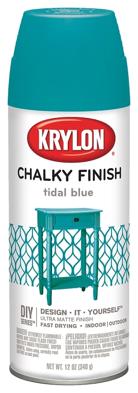Tidal Blue Chalky Finish Spray Paint 12 Ounce Can