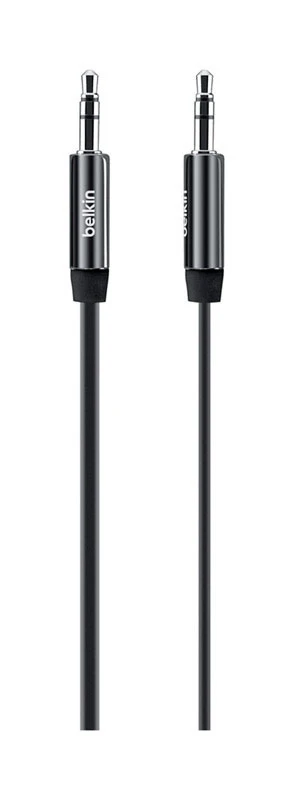 Mixit Auxiliary Flat Charging Cable for iPhone, Black, 3 Feet Length