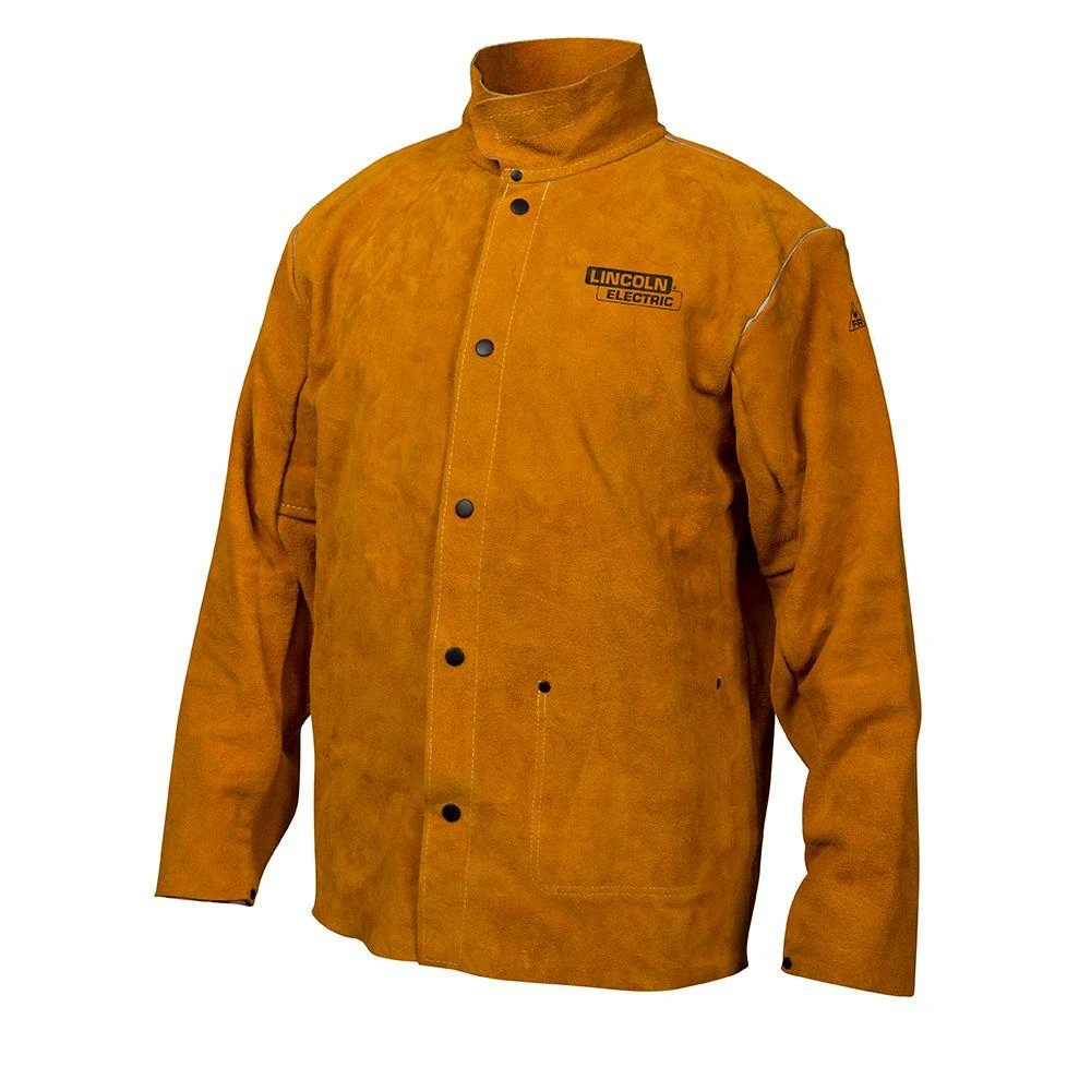Leather Welding Jacket, Extra Extra Large Size for Heavy Duty Protection