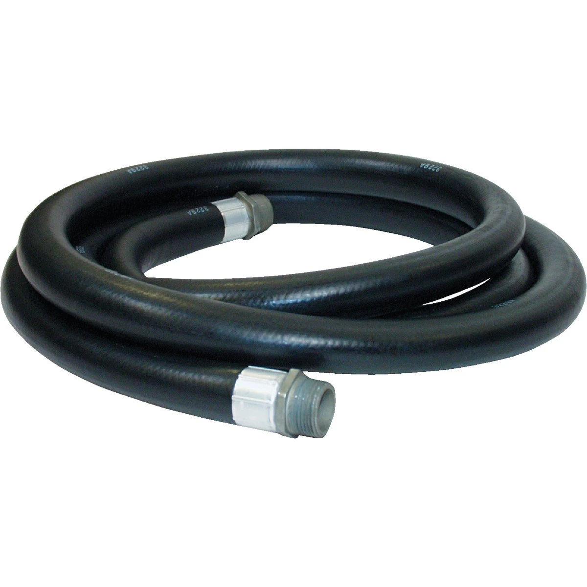 Farm Fuel Transfer Hose Assembly with Static Wire, One Inch Diameter by Twenty Feet Length