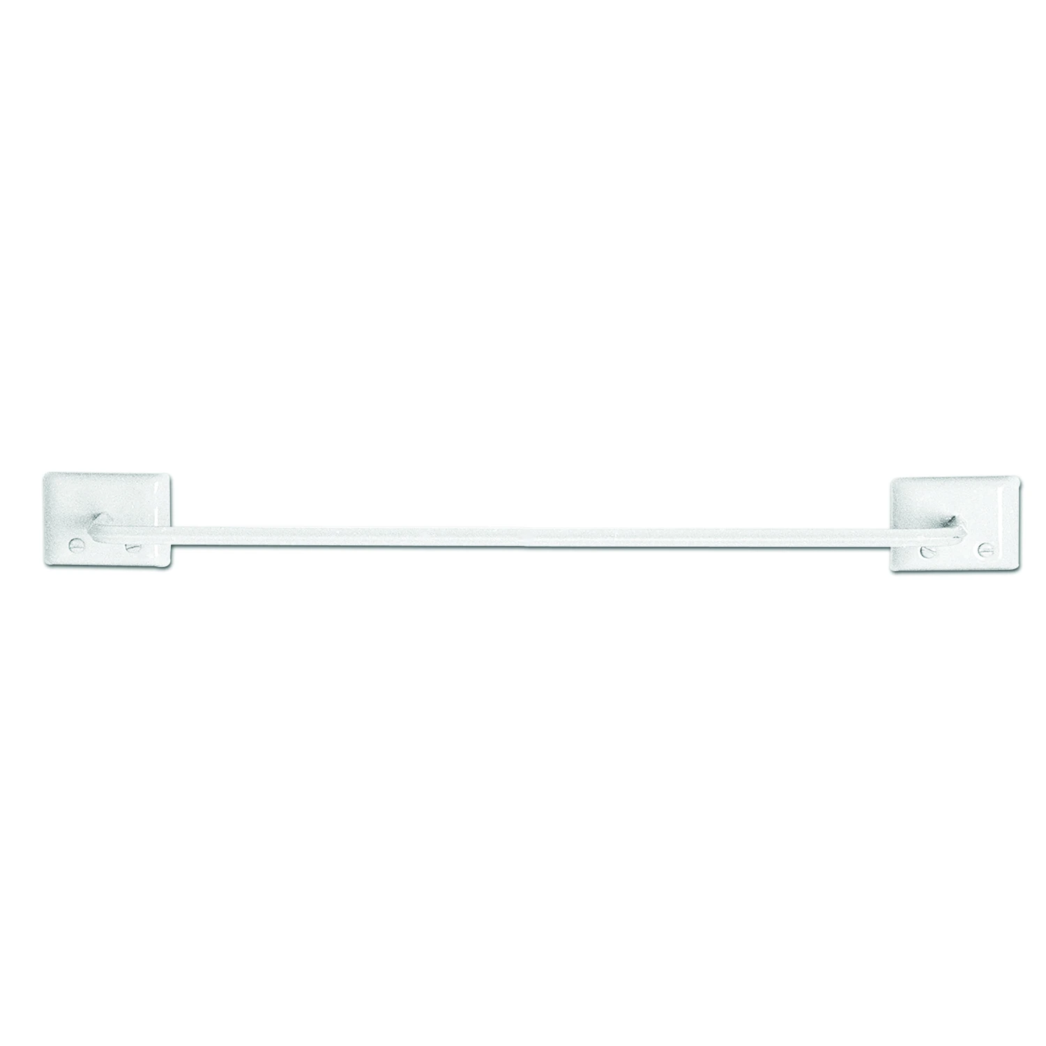 12-Inch White Steel Towel Bar Durable Wall Mounted Bathroom Accessory