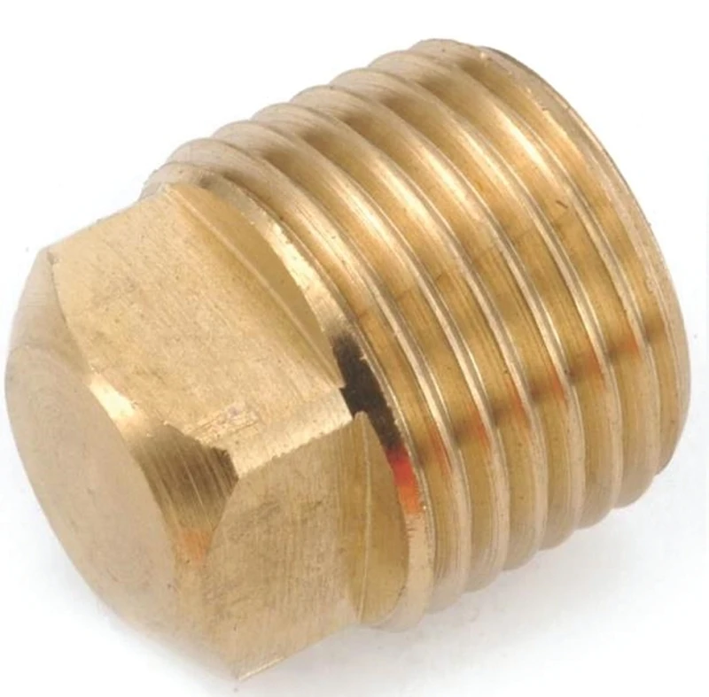1/8 In. Lead Free Yellow Brass Square Head Pipe Plug, Model 756109-02