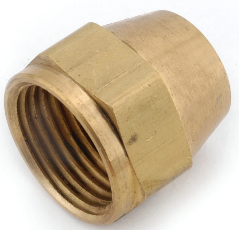 5/16 In. Brass Flare Short Nut - Lead Free, 1200 Psi
