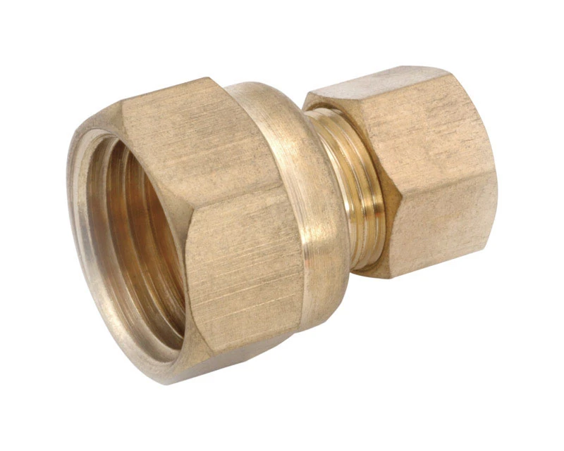 3/8 In. Compression X 1/2 In. Fip Brass Coupling Adapter