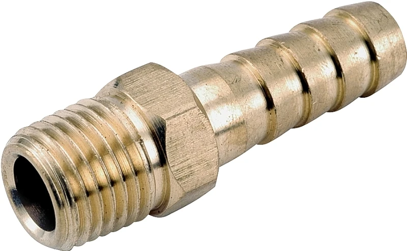 Barb Insert Pipe Fitting, Lead Free Brass, 3/4 Hose I.D. x 1/2 In. MPT