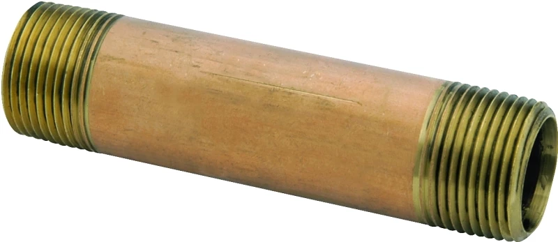 1/2 In. X 3-1/2 In. Lead Free Red Brass Nipple