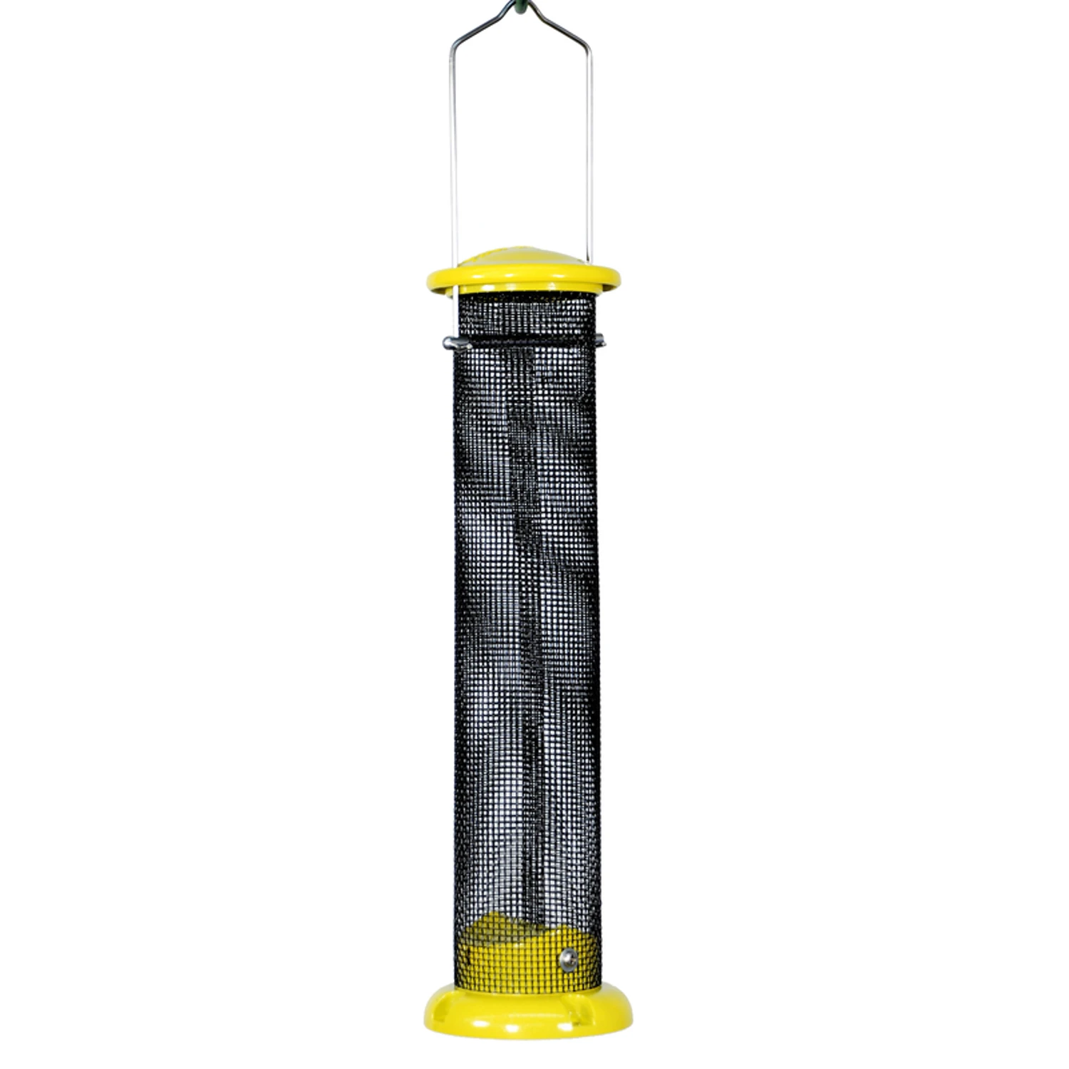 Finch Screen Tube Bird Feeder, 1 Lb Capacity, 13 Inch Aluminum Design