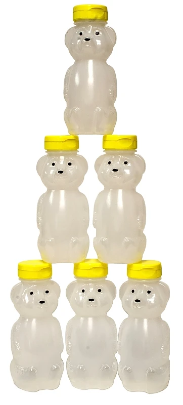 Honey Bear, Plastic, 8-oz., 6-Pk.