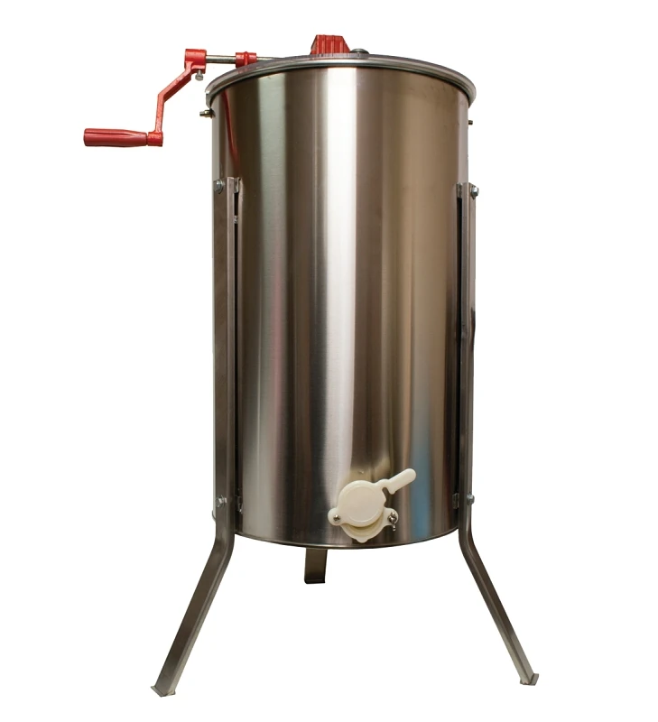 Beekeeping Honey Extractor, Metal, 2-frame, Stainless Steel With Stand