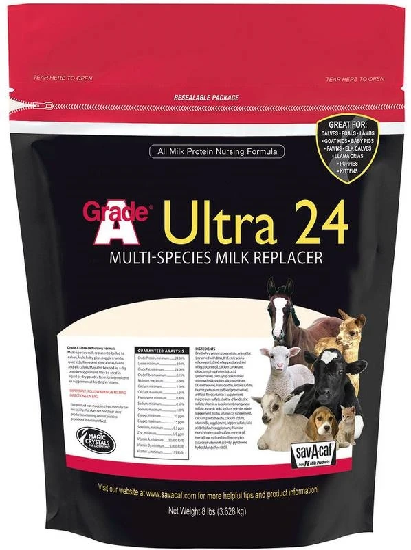 Ultra 24 Multi Species Livestock Milk Replacer, 8 Pounds