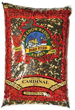 Deluxe Cardinal Bird Food Mix, 8 Pounds - Premium Blend For Wild Birds