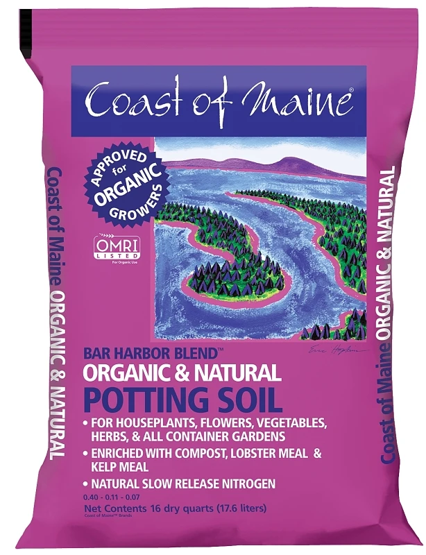 Bar Harbor Blend 16 Qt. Organic Potting Soil For Container Gardening