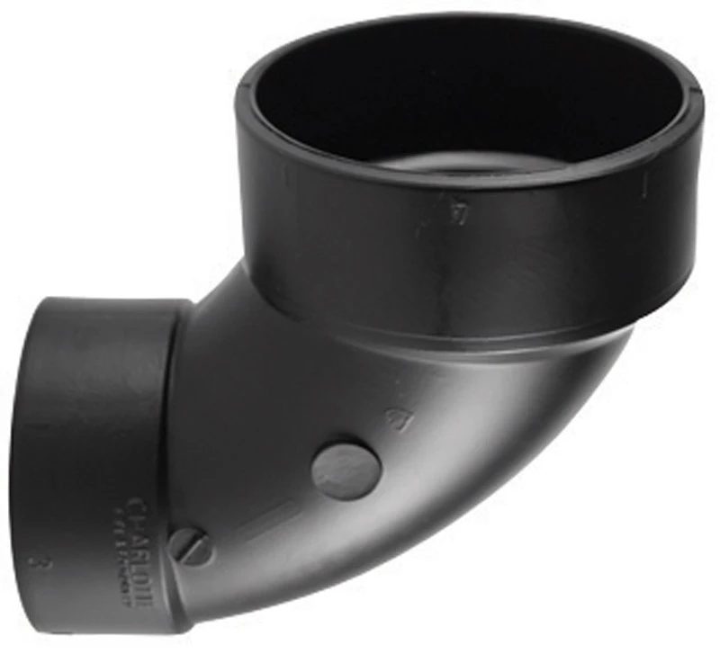 3 In. Hub X 4 In. Dia. Hub Abs 90 Degree Elbow Fitting