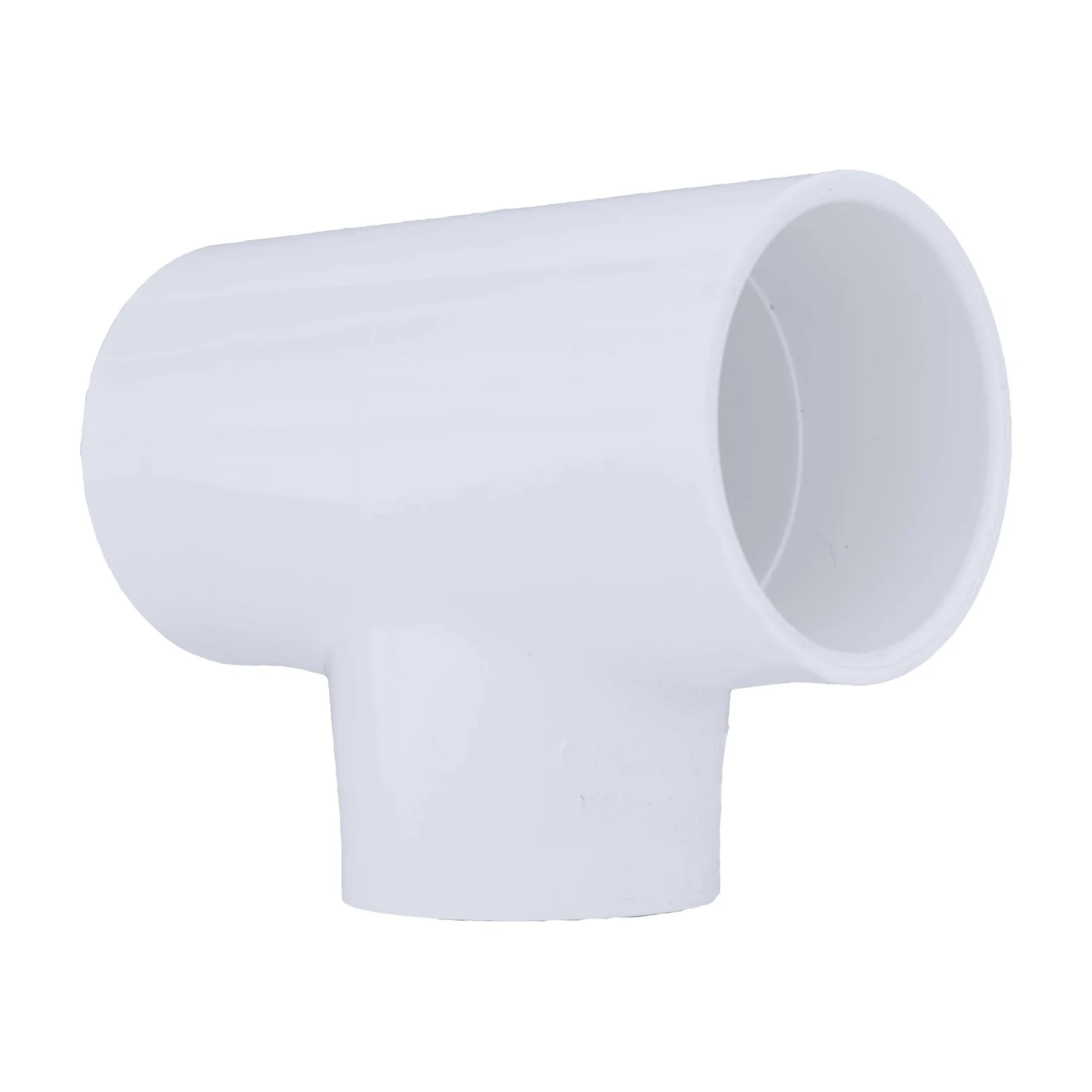 Schedule 40 PVC Pressure Pipe Reducing Tee, 1/2 x 1/2 x3/4 In.