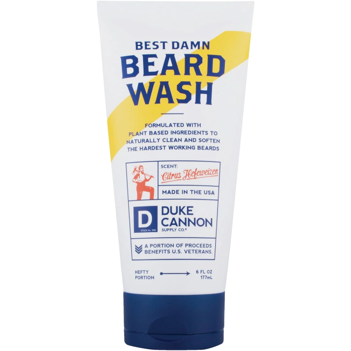 Best Damn Beard Wash, Citrus Hefeweizen, 6-oz.