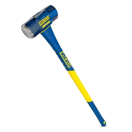12 Lb. Sledge Hammer With Steel Head And 36 In. Fiberglass Handle